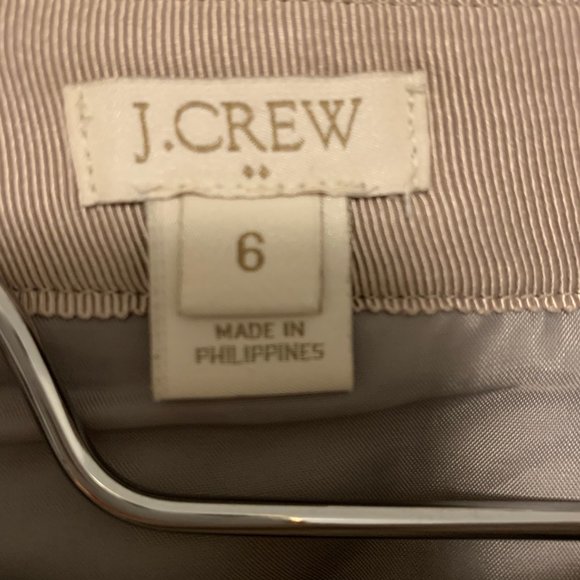 J Crew wool skirt tan Sz 6 style B0358 - Picture 3 of 4